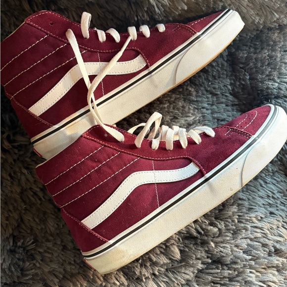 Vans Burgundy High-Top Sneakers - Picture 4 of 7